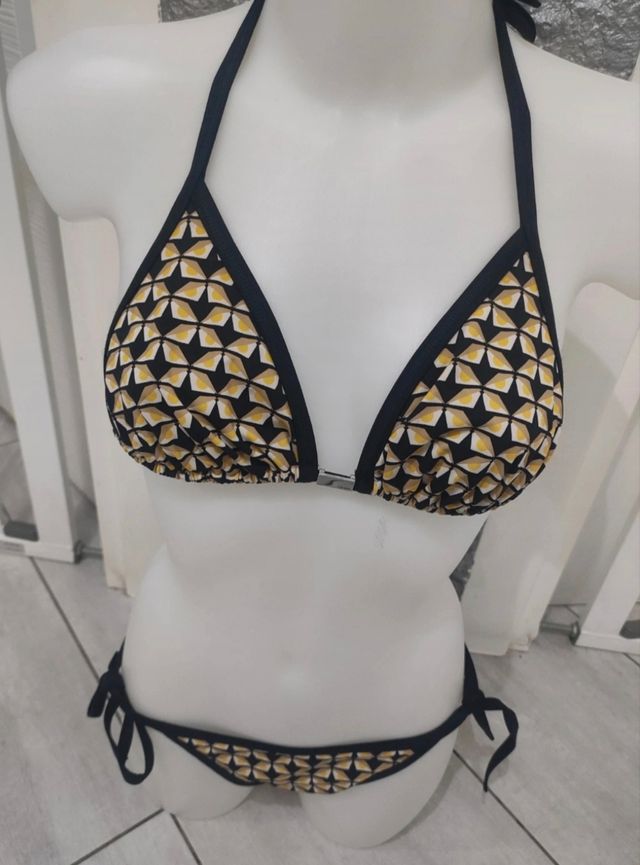 Bikini Fendi nero-giallo