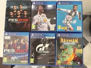 6 Juegos PS4 - FIFA, PES, Rayman