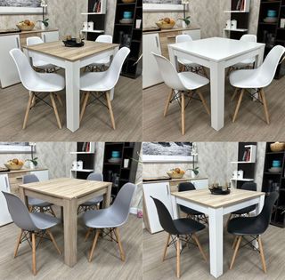 OFERTA!! Mesas nuevas con 4 sillas - 3 colores