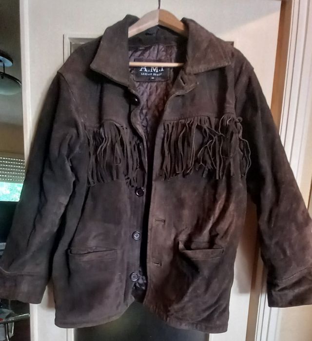 Chaquetón ante marrón AMI, talla M