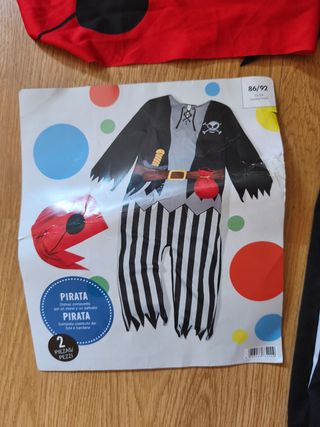 Disfraz pirata niño 12/24 usado una vez