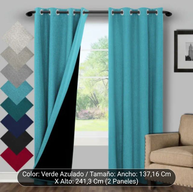 CORTINAS TURQUESAS