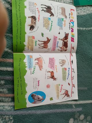 Animales de la granja con pegatinas