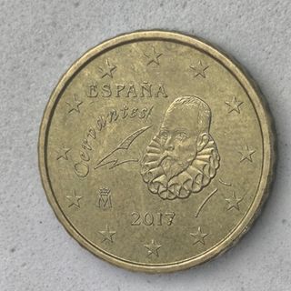 10-04044-España 10 cent € -  2017 - cuño roto pelo