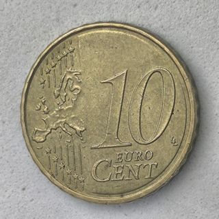 10-04044-España 10 cent € -  2017 - cuño roto pelo