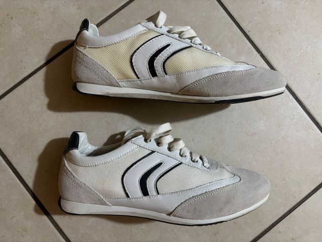 Geox Scarpe Uomo Grigio-Bianco 40