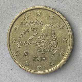 10-04048-España 10 cent € -  2018 - cuño roto pelo