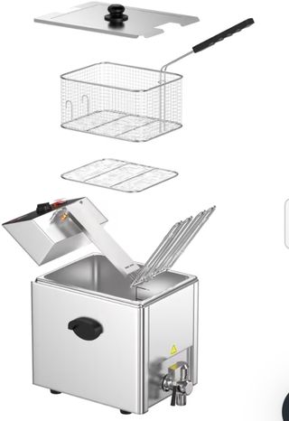 Freidora 8L acero inoxidable Nueva