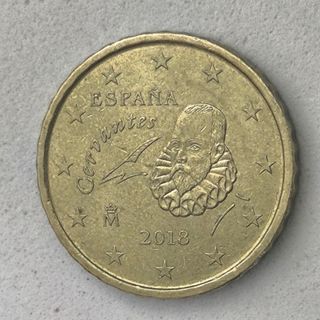 10-04049-España 10 cent € -  2018 - cuño roto pelo