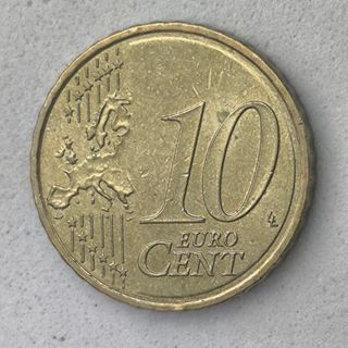 10-04049-España 10 cent € -  2018 - cuño roto pelo