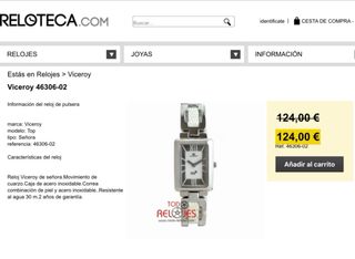 Reloj Viceroy mujer - plata y blanco