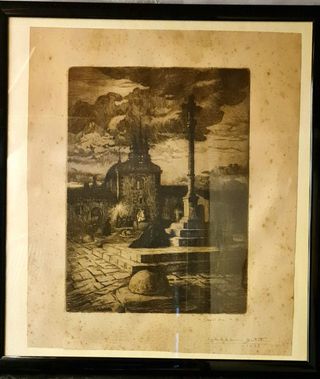 Grabado Ismaél B. Oración, 1952