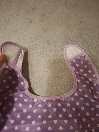 Set 2 bavaglini impermeabili per bambina nuovi