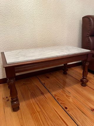 Mesa centro mármol-madera