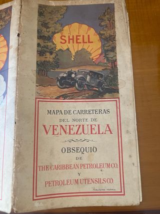 Mapa carreteras Venezuela 1928