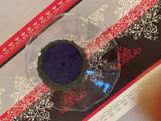 Elegante florero de cristal