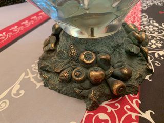 Elegante florero de cristal