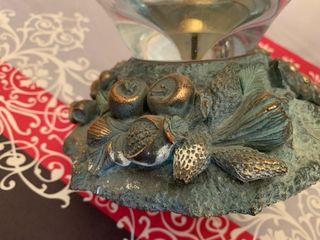 Elegante florero de cristal