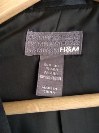 Chaqueta negra H&M - Talla M