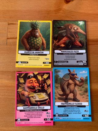 Carte Brainrot: 4 carte gioco