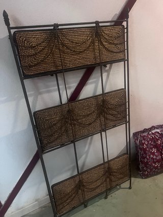 Estantería hierro forja 3 niveles
