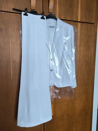 Traje pantalón blanco Paco Requena