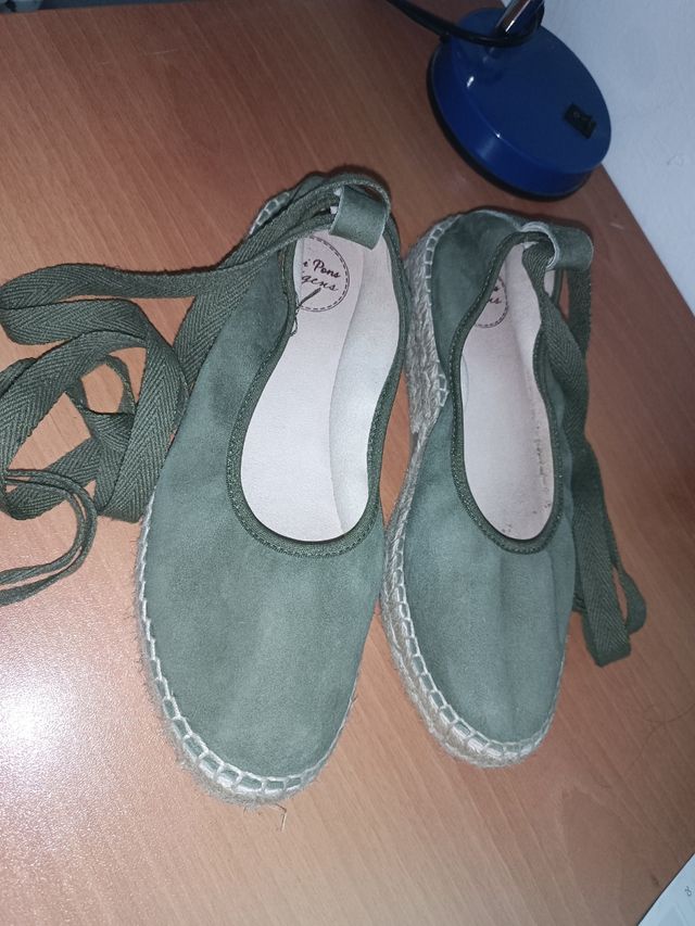 Manoletinas esparto serraje - 39