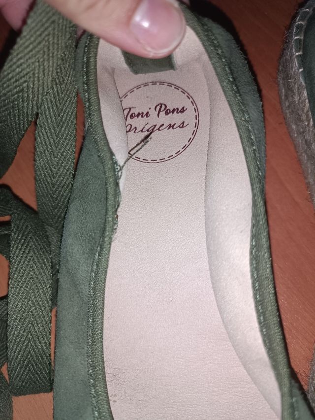 Manoletinas esparto serraje - 39