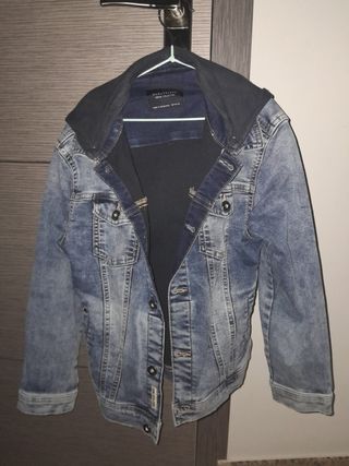 Chaqueta vaquera niño con capucha