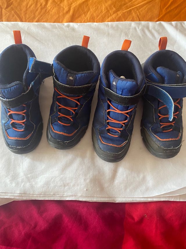 Botas montaña niño Quechua talla 31 - 2 pares