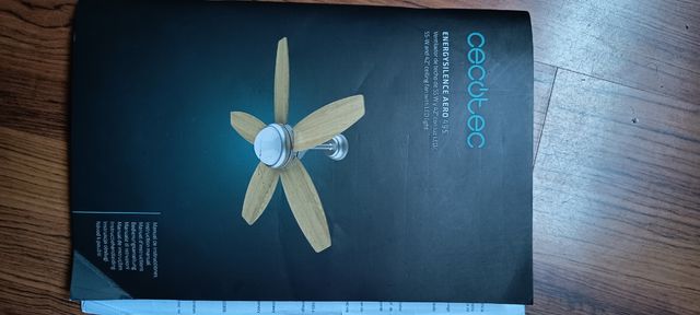 Ventilador de techo con luz, energysilence 495