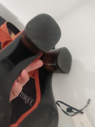 Sandalias Uterqüe tacón - Marrón