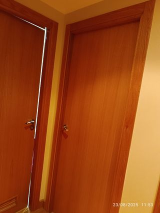 Puerta interior madera maciza