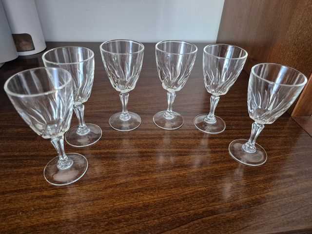 6 bicchieri da liquore 