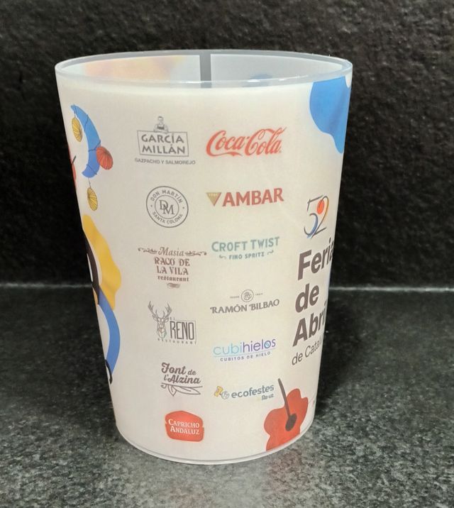 REBAJADO 2  Vasos de Feria Abril 2025