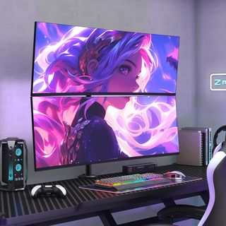 Soporte monitor doble vertical 17 a 49" NUEVO