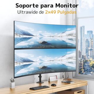 Soporte monitor doble vertical 17 a 49" NUEVO