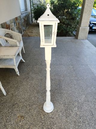 Farola blanca Navidad
