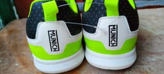 Zapatillas Munich rondito futsal - Negras y Verdes