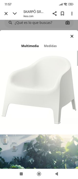 Sillón SKARPÖ blanco IKEA