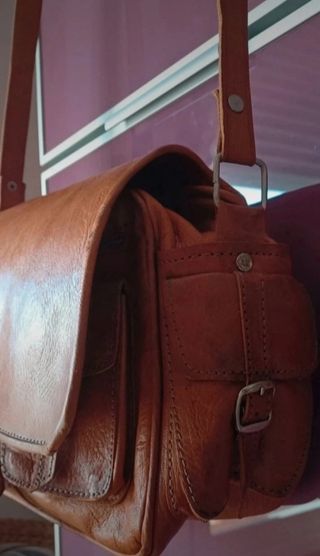 Bolso bandolera cuero original - Nuevo