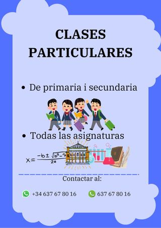 PROFESOR PARTICULAR DE REPASO A DOMICILIO