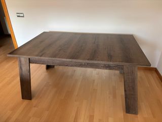 Mesa comedor extensible de madera 160x100 200x100