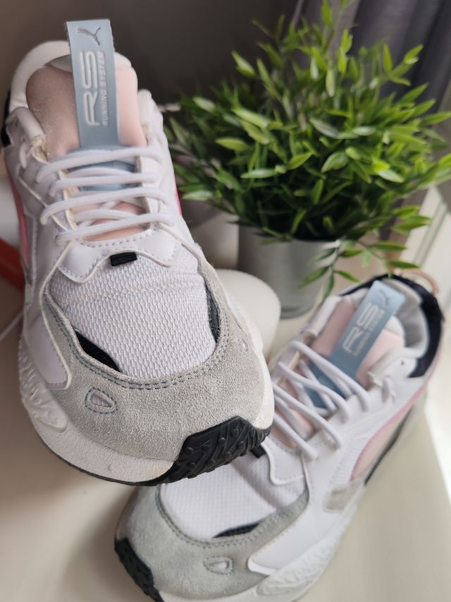 Zapatillas Puma RS-Z blancas y rosas