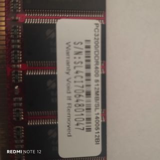 RAM S3+ 512MB DDR400 PC3200 