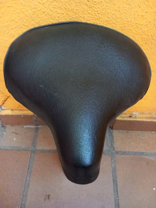 Sillín bici vintage negro