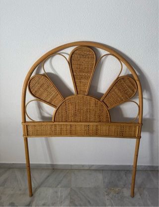 Cabecero mimbre vintage 90cm
