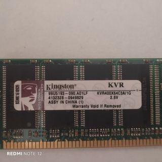 Kingston RAM 1GB DDR1 400MHz