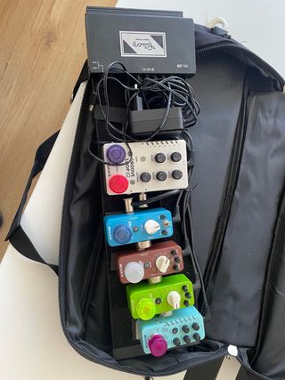 Pedalera guitarra y bateria - lup y 4 pedales