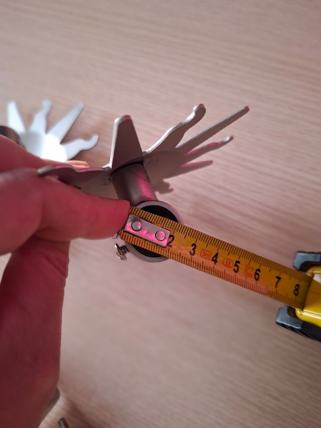 Topes barra cortina soles + soportes de barra